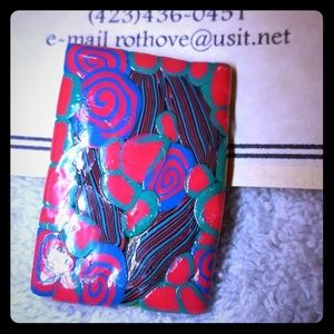 Handmade Polymer Clay Brooch Pin